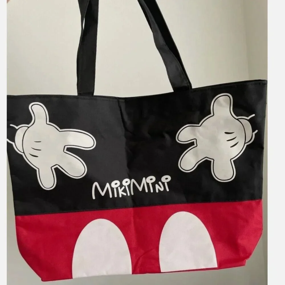 Miki Cotton Bag Mickey Tote Size: 16 x 11.5 x 4 inch - Picture 4 of 4